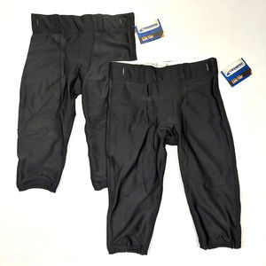 CHAMPRO 2 PAIRS BOYS BLACK FOOTBALL PANTS SIZE XL